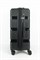 Чемодан средний PP (3 гориз. полосы) с расширением 50002-2/черный 14265