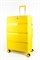 Чемодан большой PP (3 гориз. полосы) с расширением 50002-3/желтый 14224