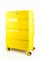 Чемодан большой PP (3 гориз. полосы) с расширением 50002-3/желтый 14224