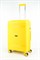Чемодан средний PP (мелкие полосы) с расширением 50003-2/желтый 14433