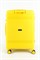 Чемодан средний PP (мелкие полосы) с расширением 50003-2/желтый 14433