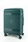 Чемодан средний PP (мелкие полосы) с расширением 50003-2/темно-зеленый 14431