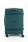 Чемодан средний PP (мелкие полосы) с расширением 50003-2/темно-зеленый 14431