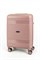 Чемодан маленький PP (мелкие полосы) с расширением 50003-1/чайная_роза 14390