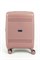 Чемодан маленький PP (мелкие полосы) с расширением 50003-1/чайная_роза 14390