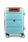 Чемодан маленький PP (Dot) 50058-1/голубой с коричневой фурнитурой 16257