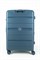 Чемодан большой PP (Dot) с расширением 50058-3/синий 16293