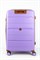 Чемодан большой PP (Dot) с расширением 50058-3/сиреневый с коричневой фурнитурой 16249