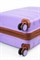 Чемодан большой PP (Dot) с расширением 50058-3/сиреневый с коричневой фурнитурой 16249