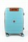 Чемодан средний PP (Belt) с расширением 50060-M/голубой с коричневой фурнитурой 16282