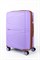 Чемодан средний PP (Shell) с расширением 50057-2/сиреневый с коричневой фурнитурой 16235