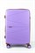 Чемодан средний PP (Shell) с расширением 50057-2/сиреневый с коричневой фурнитурой 16235