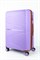 Чемодан большой PP (Shell) с расширением 50057-3/сиреневый с коричневой фурнитурой 16234