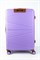 Чемодан большой PP (Shell) с расширением 50057-3/сиреневый с коричневой фурнитурой 16234