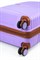 Чемодан большой PP (Shell) с расширением 50057-3/сиреневый с коричневой фурнитурой 16234