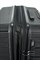 Чемодан большой PP (Shell) с расширением 50057-3/черный 16240