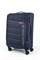 Чемодан средний текстильный Mironpan Partner с расширением 50062-M+/темно-синий 16319