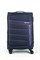 Чемодан средний текстильный Mironpan Partner с расширением 50062-M+/темно-синий 16319