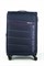Чемодан большой текстильный Mironpan Partner с расширением 50062-L/темно-синий 16318