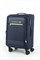 Чемодан маленький текстильный Mironpan Ripple с расширением 50063-S+/темно-синий 16335