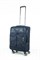 Чемодан маленький текстильный Mironpan Pockets 50064-S/темно-синий с расширением и съемными колесами - фото 71303