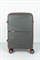 Чемодан маленький PP (Shell) 50057-1/серый с коричневой фурнитурой 16399