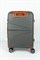 Чемодан маленький PP (Shell) 50057-1/серый с коричневой фурнитурой 16399