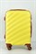 Чемодан маленький ABS KK (Lotus) 50070-XS/желтый с коричневой фурнитурой со съемными колесами 16626