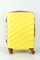 Чемодан средний ABS KK (Lotus) 50070-M/желтый с коричневой фурнитурой со съемными колесами 16625