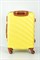 Чемодан средний ABS KK (Lotus) 50070-M/желтый с коричневой фурнитурой со съемными колесами 16625