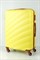 Чемодан большой ABS KK (Lotus) 50070-L/желтый с коричневой фурнитурой со съемными колесами 16624