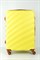 Чемодан большой ABS KK (Lotus) 50070-L/желтый с коричневой фурнитурой со съемными колесами 16624