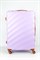 Чемодан большой ABS KK (Lotus) 50070-L/сиреневый с коричневой фурнитурой со съемными колесами 16621