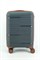 Чемодан маленький PP (Beam) 50074-S/темно-серый с коричневой фурнитурой 16782