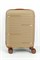 Чемодан маленький PP (Beam) 50074-S/песочный с коричневой фурнитурой 16791